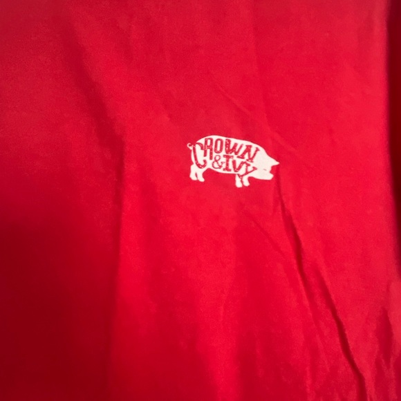 Crown and Ivy red tshirt -size large - Picture 2 of 5